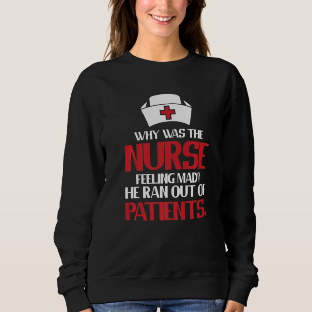 Clinic Hospital Mad Nurse Joke  Healthcare Registe T Shirt (Framsida)