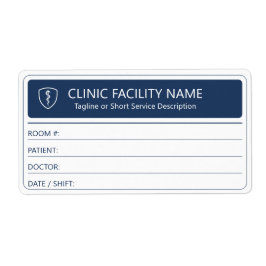 Clinic Room Patient Doctor Healthcare Labels Fraktsedel
