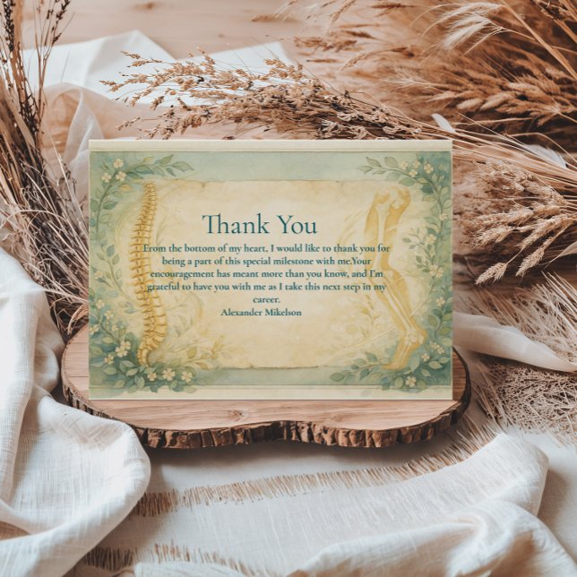 Clinical Physical Therapy Graduation Tack Kort (Skapare uppladdad)