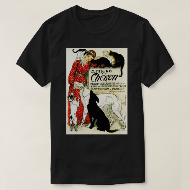 CLINIQUE CHERON Animal Clinical by Theophile Stein T Shirt (Design framsida)