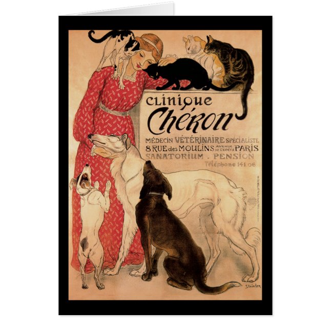 Cliniquen Cheron 1905 kopierar Hälsningskort (Framsidan)