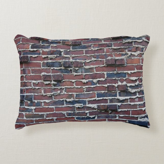 Clinker Brick with Weeping Mortar accent Pillow Prydnadskudde (Framsidan)