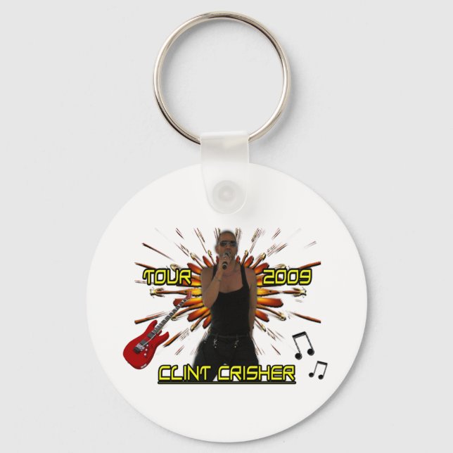 Clint Crisher 2009 Front/Back Nyckelring (Framsida)