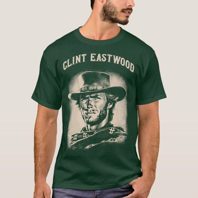 Clint Eastwood 1 T Shirt (Framsida)