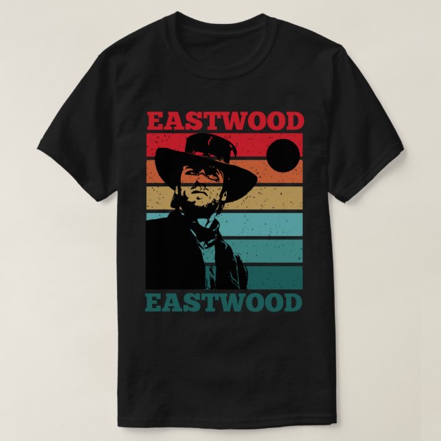 Clint Eastwood 3 T Shirt (Design framsida)