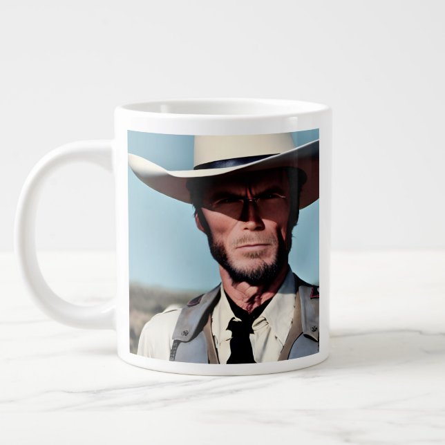 Clint Eastwood Coffee Mugg Jumbo Mugg (Vänster)