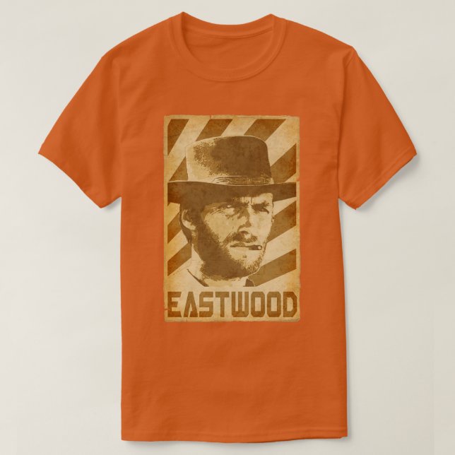 Clint Eastwood Retro Propaganda T Shirt (Design framsida)