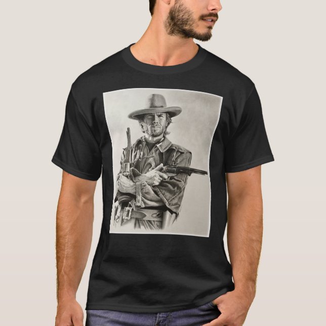 Clint Eastwood sketch Classic T-Shirt (Framsida)