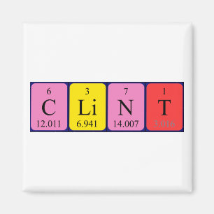 Clint Periodisk magnet bord namn