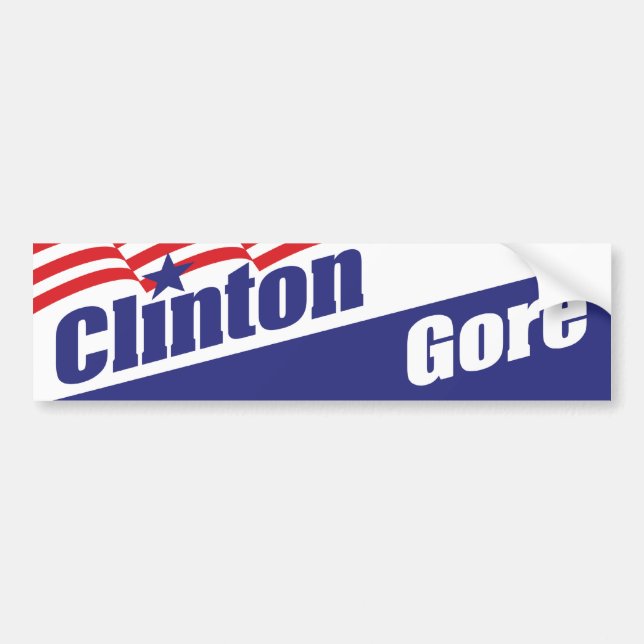 Clinton 1992 Klistermärke (Framsidan)