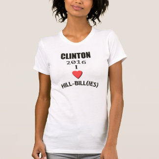 Clinton 2016 älskar jag Backe-Räkningen (ies) T Shirt
