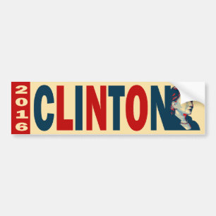 Clinton 2016 bildekal