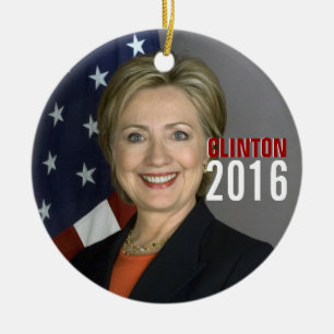 Clinton 2016 Julgran Ornament