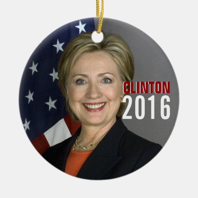 Clinton 2016 Julgran Ornament (Framsidan)