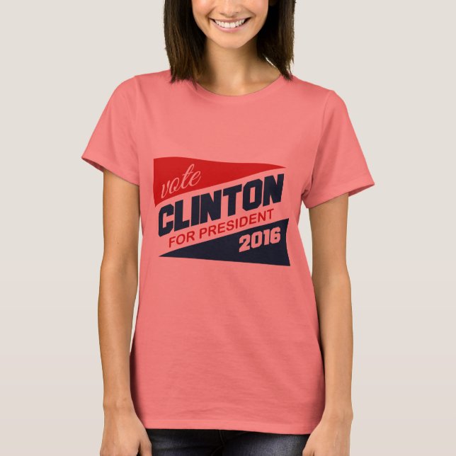 CLINTON 2016 SUPPORTER -.png T Shirt (Framsida)