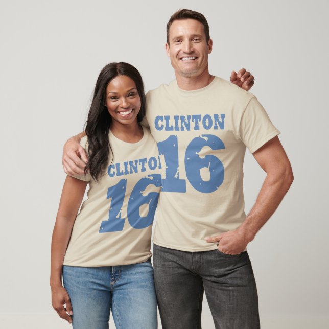 CLINTON 2016 UNIFORM DISTRESSED T SHIRT (Unisex)