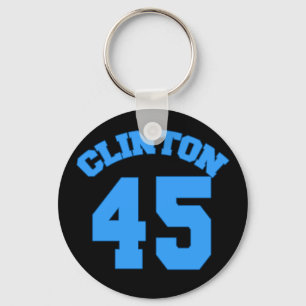 CLINTON 45 - Hillary för president Nyckelring