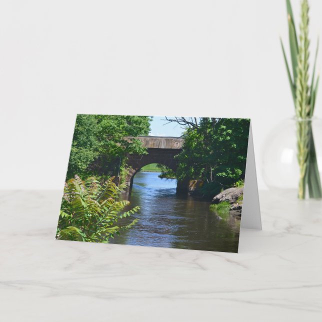 Clinton Bridge Notecard Kort (Framsida)
