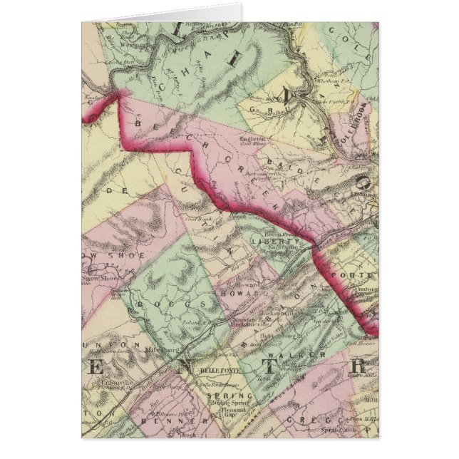 Clinton, Center County Hälsningskort (Framsidan)