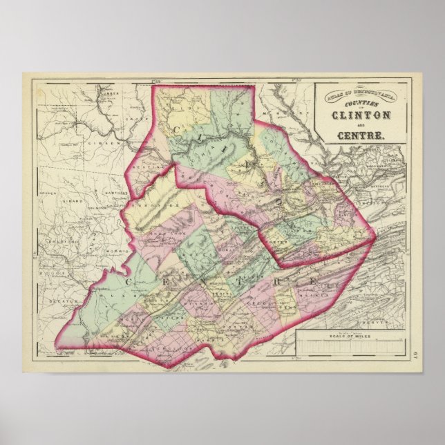 Clinton, Center County Poster (Framsidan)
