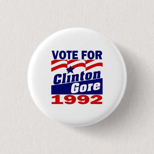 Clinton/Gore 1992 Knapp (Framsida)