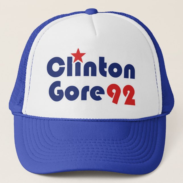Clinton Gore 92 Retro Democrat Truckerkeps (Framsida)