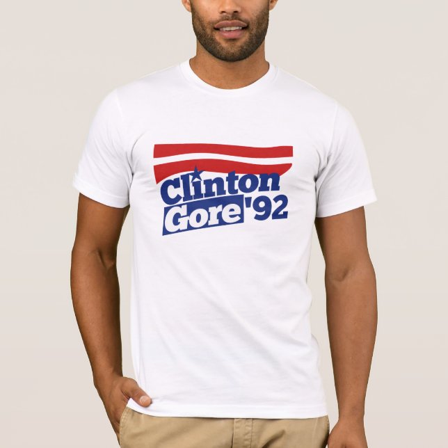 Clinton Gore 92 retro politik Tröja (Framsida)