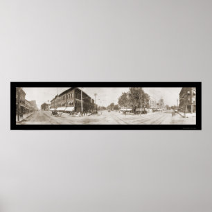 Clinton Iowa foto 1907 Poster