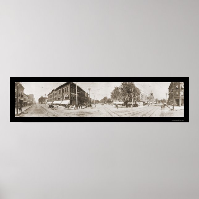 Clinton, Iowa Photo 1907 Poster (Framsidan)