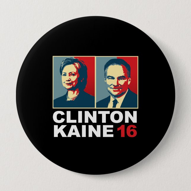 Clinton Kaine 16 - Posterized -- Knapp (Framsida)