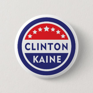 Clinton/Kaine 2016 Button Knapp
