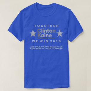 Clinton Kaine 2016 en unik politisk mode T Shirt