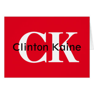 Clinton Kaine - CK 2016 Hälsningskort