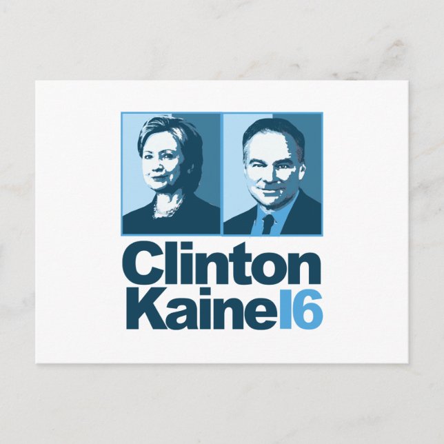 Clinton Kaine för Amerika 2016 Vykort (Framsida)