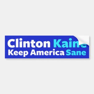 Clinton/Kaine: Håll Amerika den förnuftiga Bildekal