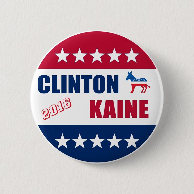 Clinton Kaine | val 2016 Knapp (Framsida)