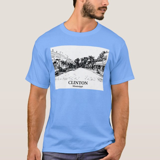 Clinton Mississippi 2 T Shirt (Framsida)