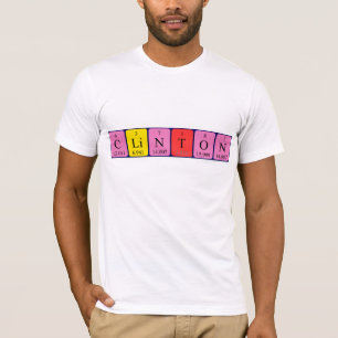 Clinton Periodisk skjorta bord namn Tee Shirt