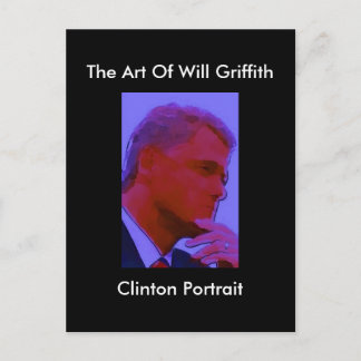 CLINTON PORTRÄTT POSTCARD VYKORT