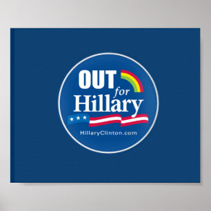 Clinton poster "ut" bög