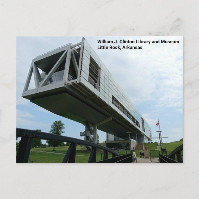 Clinton Presidentens vykort Bibliotek och Museum (Framsida)