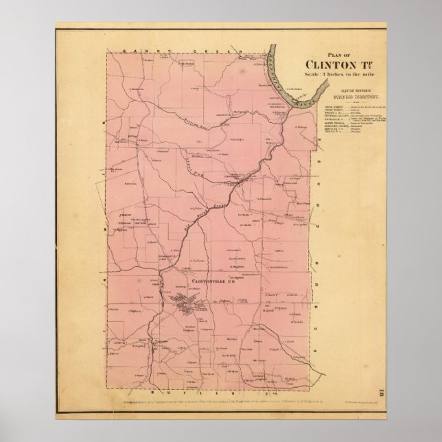 Clinton Township Poster (Framsidan)