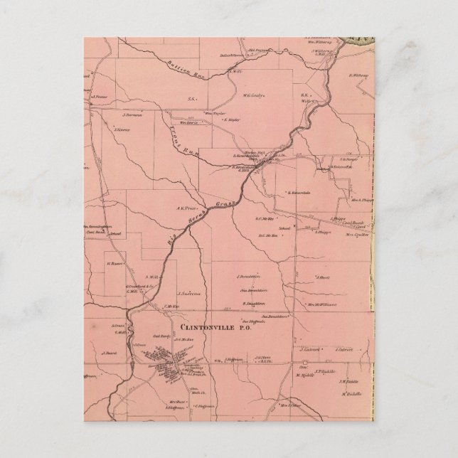 Clinton Township Vykort (Framsida)