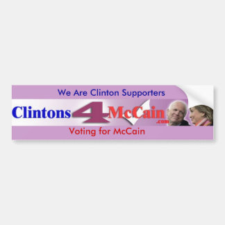 Clintons4McCain-bildekal Bildekal