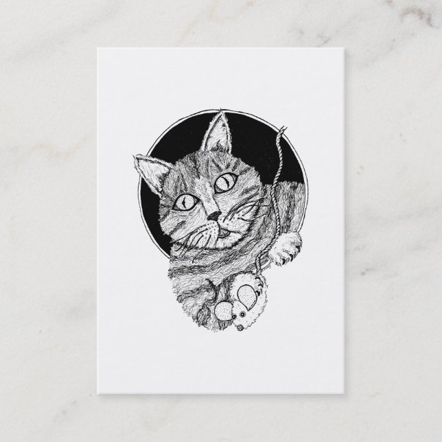 "Clintons kort för handel för konst för katt" ACEO (Framsida)