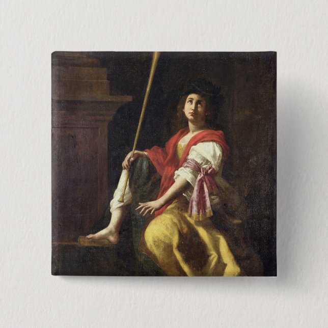 Clio musa av historia, 1624 knapp (Framsida)