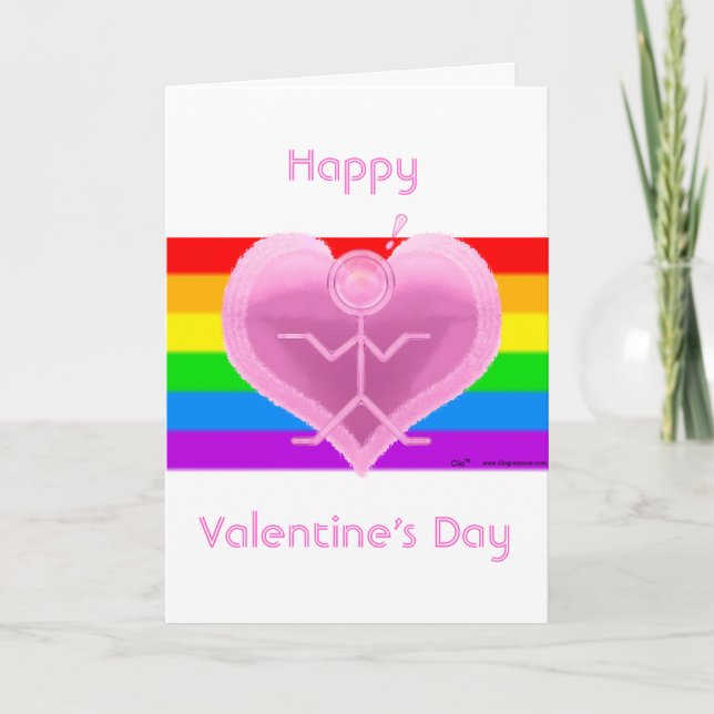 Clio Valentines Pride Card Helgkort (Framsida)