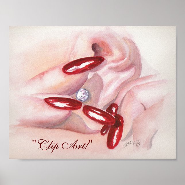 "Clip Art!" 8 x 10 Skriv ut Poster (Framsidan)