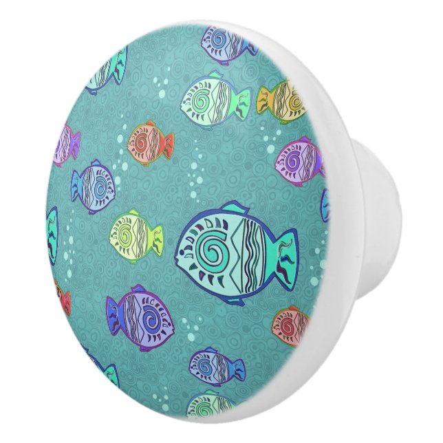 Clip Art Fish Mönster + dina idéer Knopp (Höger)