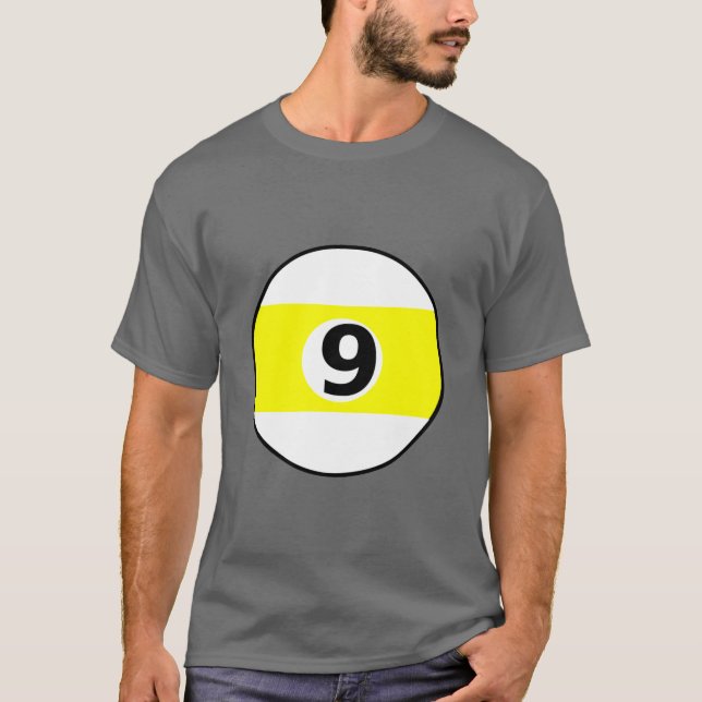 clipart för 9 boll t shirt (Framsida)